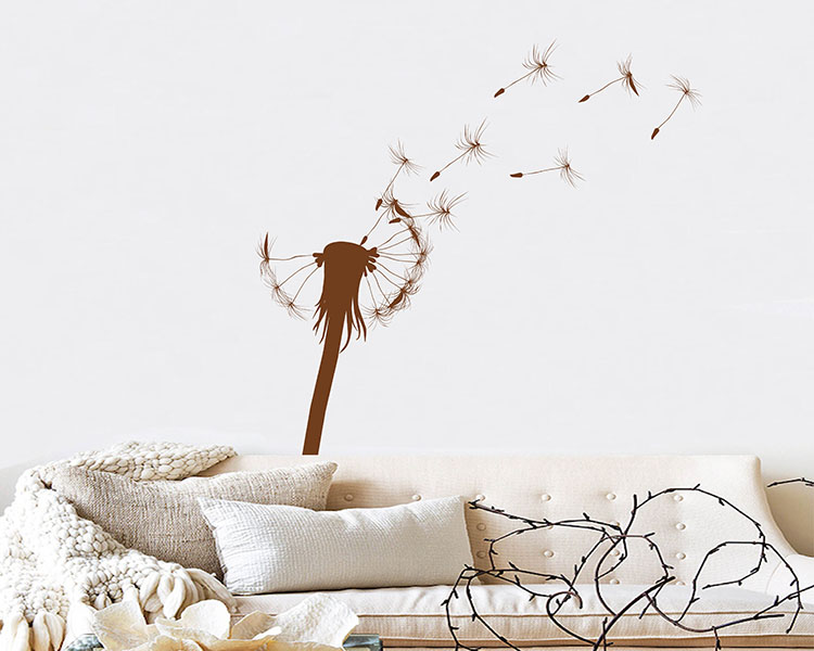 Dandelion Wall Decals Vinyl Wall Art Stickers